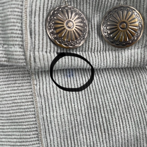 Christopher & Banks Grey Corduroy Long Sleeve Button Up Fitted Jacket Blazer - Picture 15 of 15